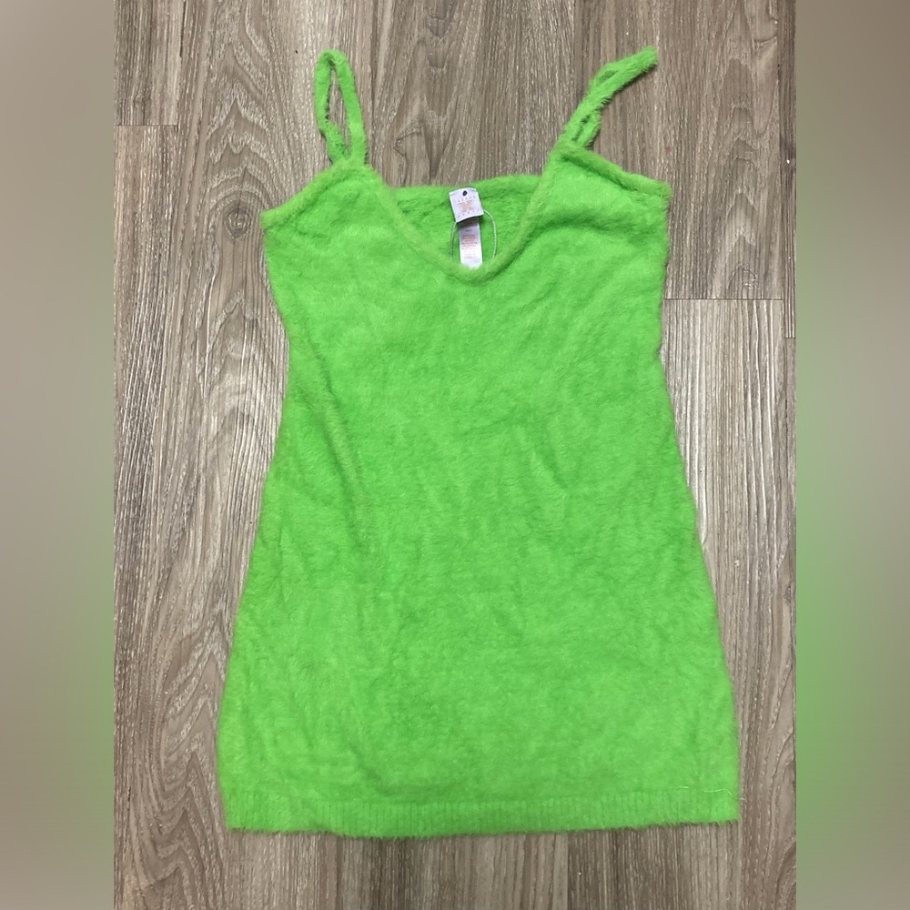 SAVAGE X FENTY Fluff It Up Slip In Green Fuzzy Nightie Rihanna S Extreme Stretch